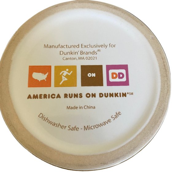 Dunkin' Donuts Large Oversized Ceramic Mugs Pair Set Of 2 - Picture 14 of 16